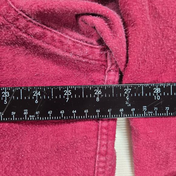 Vintage L.L.Bean Chamois Cloth Long Sleeve Button Up Maroon Shirt Size 2XL - Picture 5 of 7